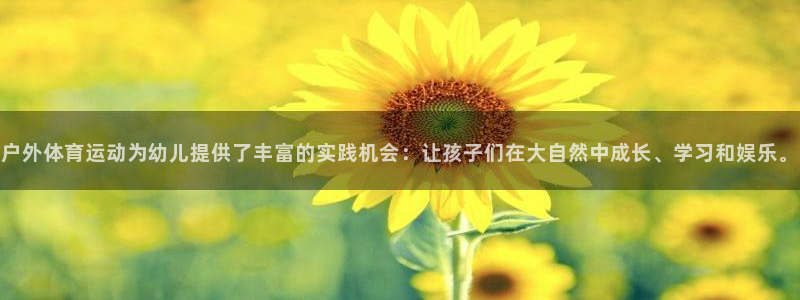 球王会体育：户外体育运动为幼儿提供了丰富的实践机会：让孩子们在大自然中成长、学习和娱乐。